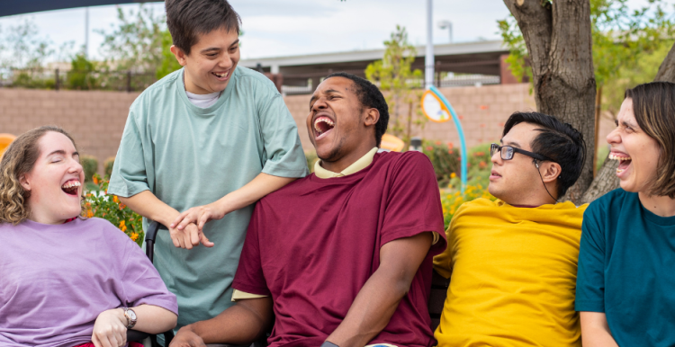 A group of young people with learning disabilities