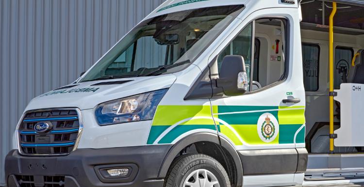 Yorkshire Ambulance Service Patient Transport Service Bus