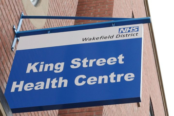 The sign for King Street Health Centre