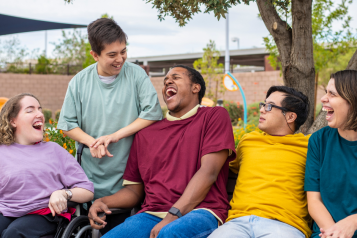 A group of young people with learning disabilities