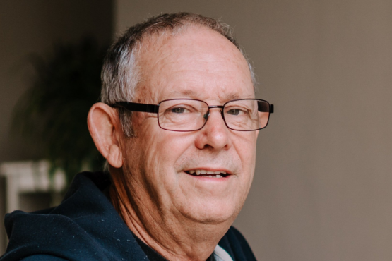 Man smiling at camera