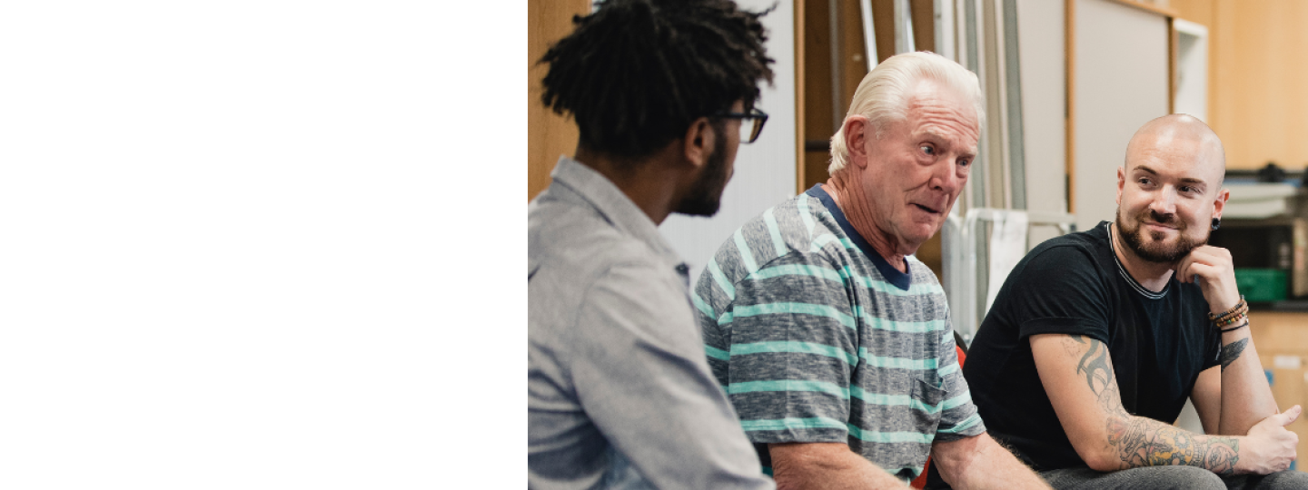 Group of men talking