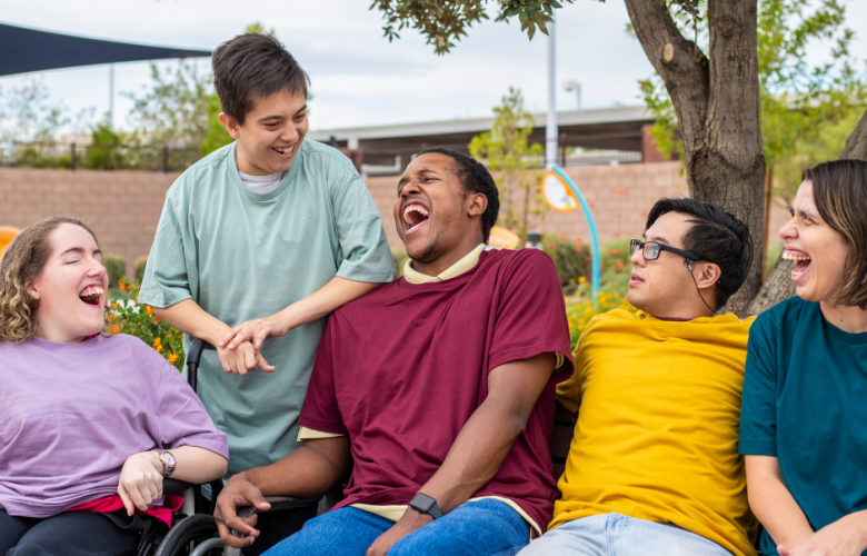 A group of young people with learning disabilities